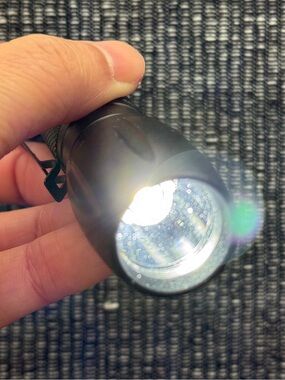 Police Security Compact LED Flashlight w/ Pocket Clip